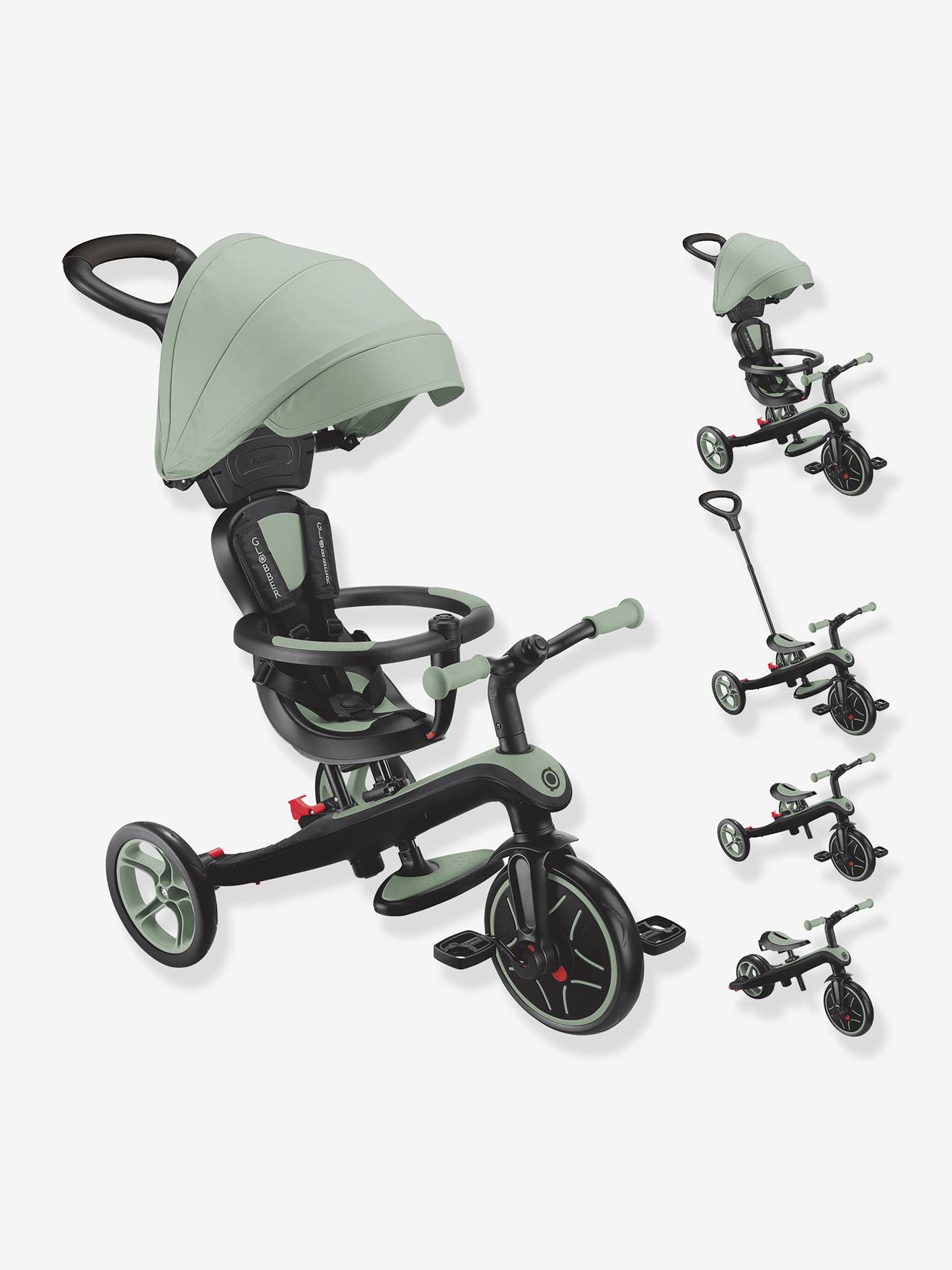 Tricycle évolutif Explorer V3 4 en 2 vert Tricycle évolutif Explorer V3 4 en 2 vert