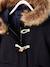 Duffle-coat à capuche en drap de laine fille fermeture par brandebourgs camel+encre 13 - vertbaudet enfant 