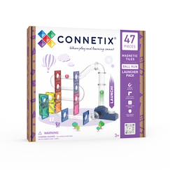 Jouet-Jeu de construction magnétique launcher pack circuit à billes, 47 pièces