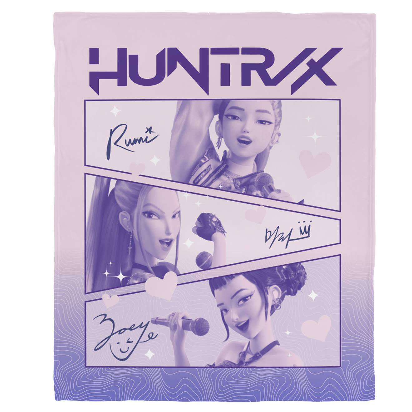 Plaid Polaire Imprimé, Kpop Demon Hunters Golden Violet