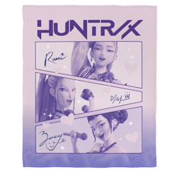 -Plaid polaire imprimé, kpop demon hunters golden