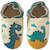 Chaussons bébé cuir souple théodore et isaure les dinosaures Beige 1 - vertbaudet enfant 