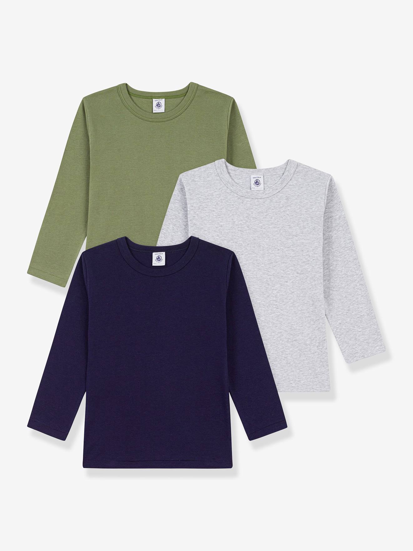 Lot 3 t-shirts manches longues multicolore 35$