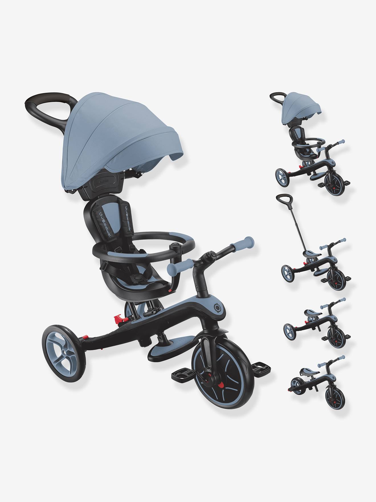 Tricycle évolutif Explorer V3 4 en 2 bleu Tricycle évolutif Explorer V3 4 en 2 bleu
