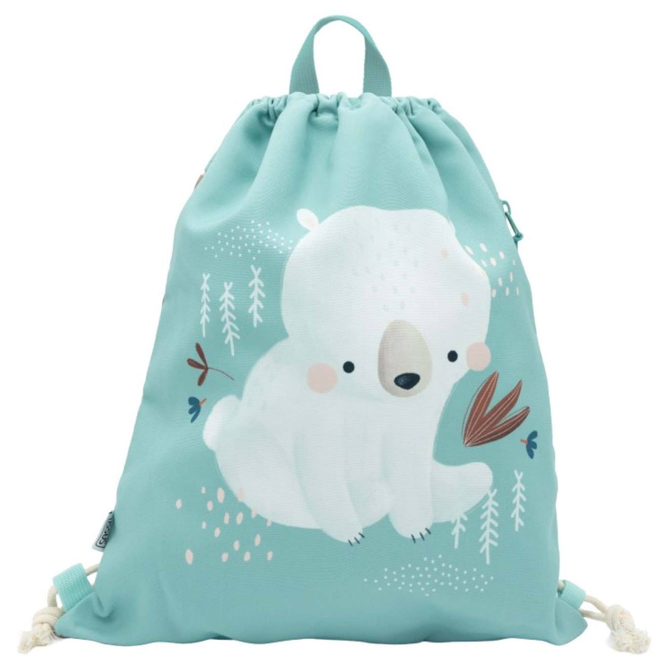 Sac À Cordon Enfant Imperméable Pour École Piscine Et Sport Vert Menthe