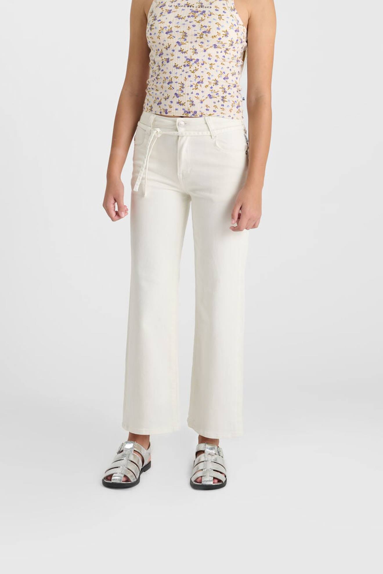 Pantalon Flare En Jeans Alexgi White Pantalon Flare En Jeans Alexgi White