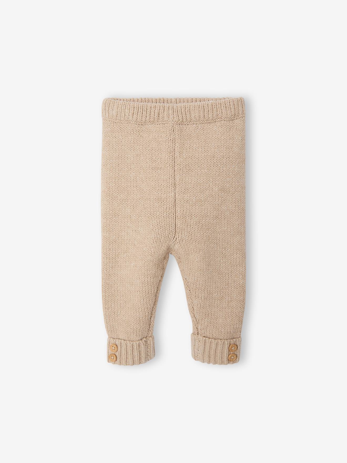 Ensemble 3 pièces naissance mixte beige chiné (Vertbaudet) - Image 2