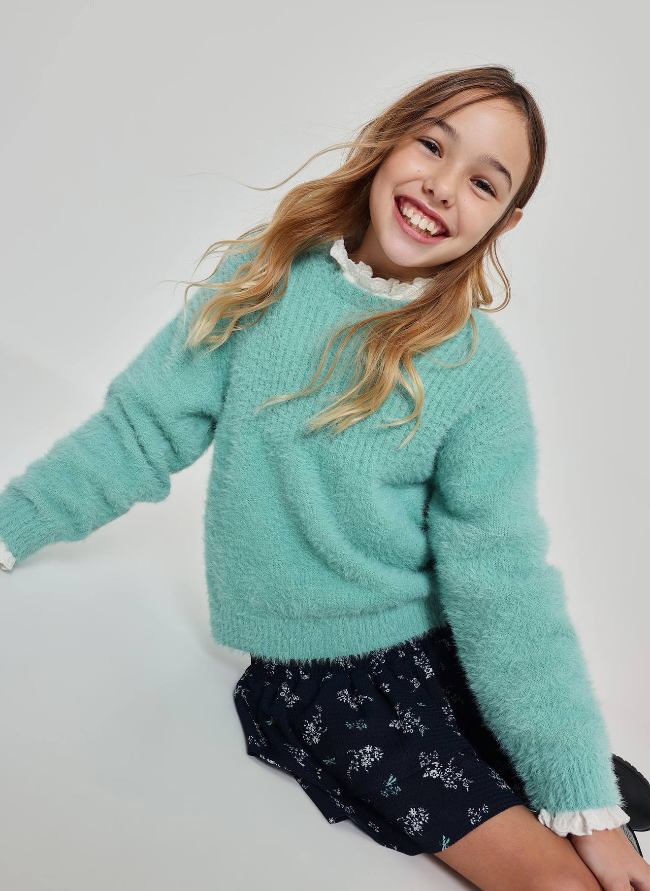 Pull Fille Vert 43$