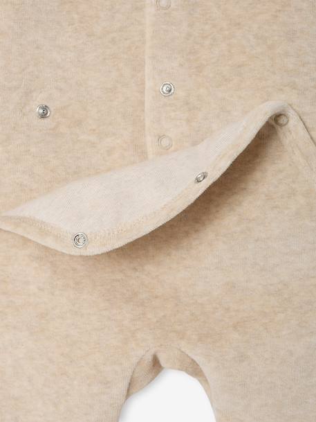 Lot de 3 dors bien bébé ouverture dos beige chiné+gris chiné+vert sauge 7 - vertbaudet enfant 