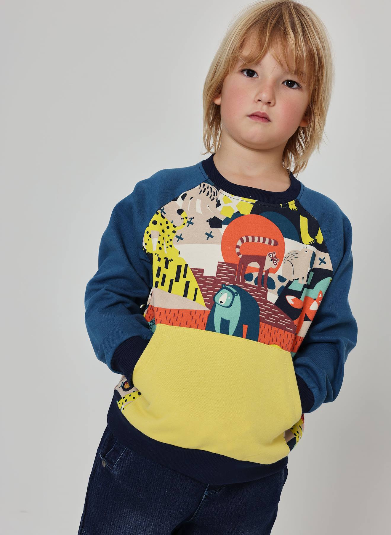 Sweat-shirt Garon Molleton Imprim Animaux Multicolore 36 €