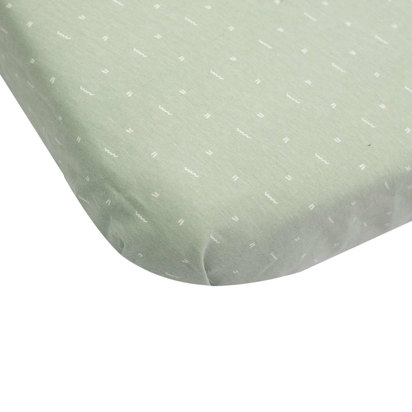 Lot De 2 Draps Housses Pour Berceau Bébé Certifiées Oeko-tex® Standard 100 #cce8d2