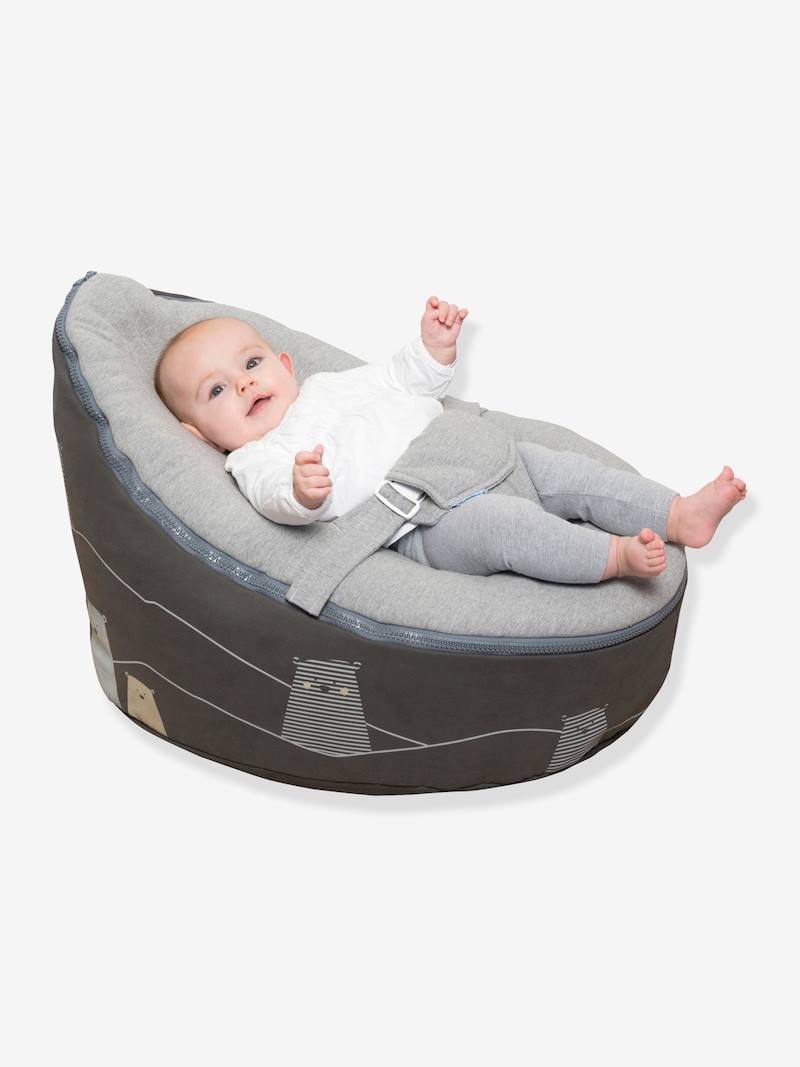 Transat et pouf Doomoo Nid BABYMOOV bear grey Babymoov