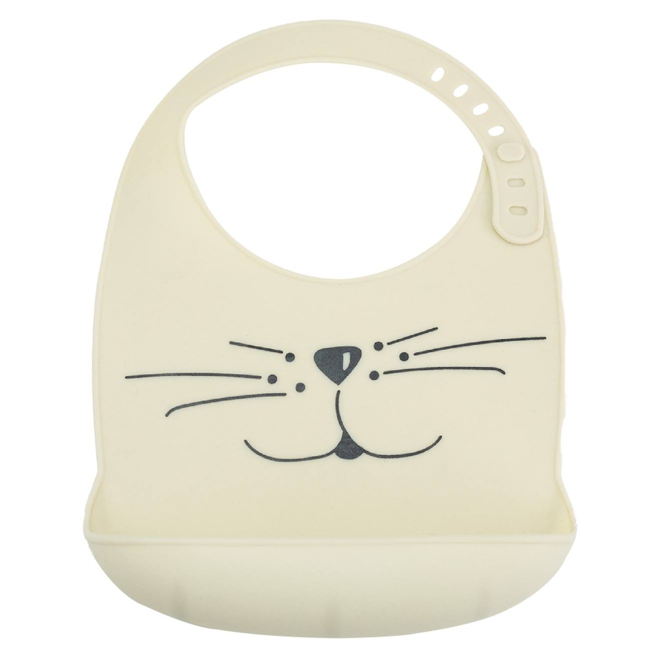 Bavoir Silicone Avec Récupérateur #ece7d8