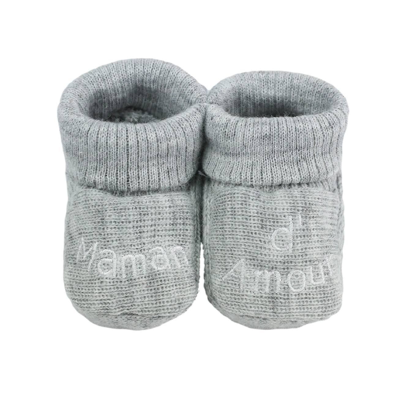 Chaussons Naissance - Message Maman D'amour #d5d5d5