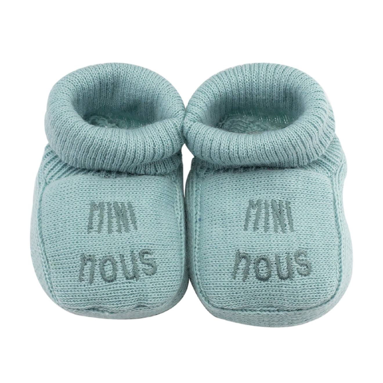 Chaussons Naissance - Mini Nous #cce8d2