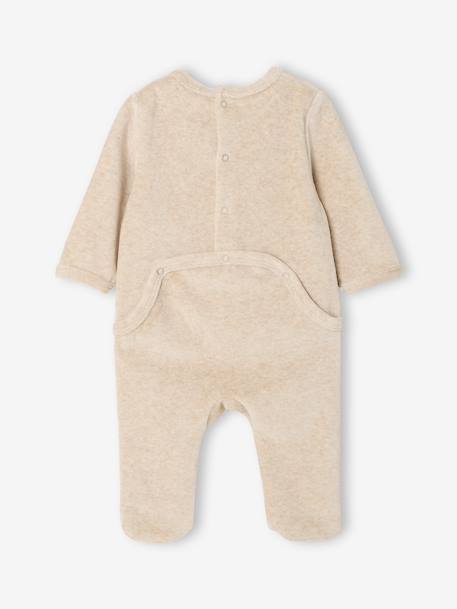 Lot de 3 dors bien bébé ouverture dos beige chiné+gris chiné+vert sauge 5 - vertbaudet enfant 