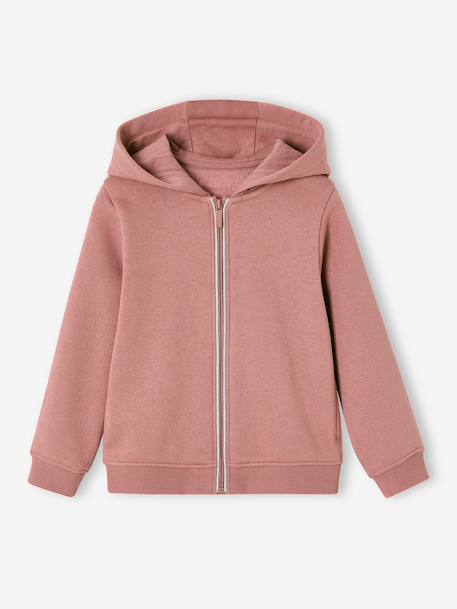 Fille-Vêtements de sport-Sweat zippe fille à capuche
