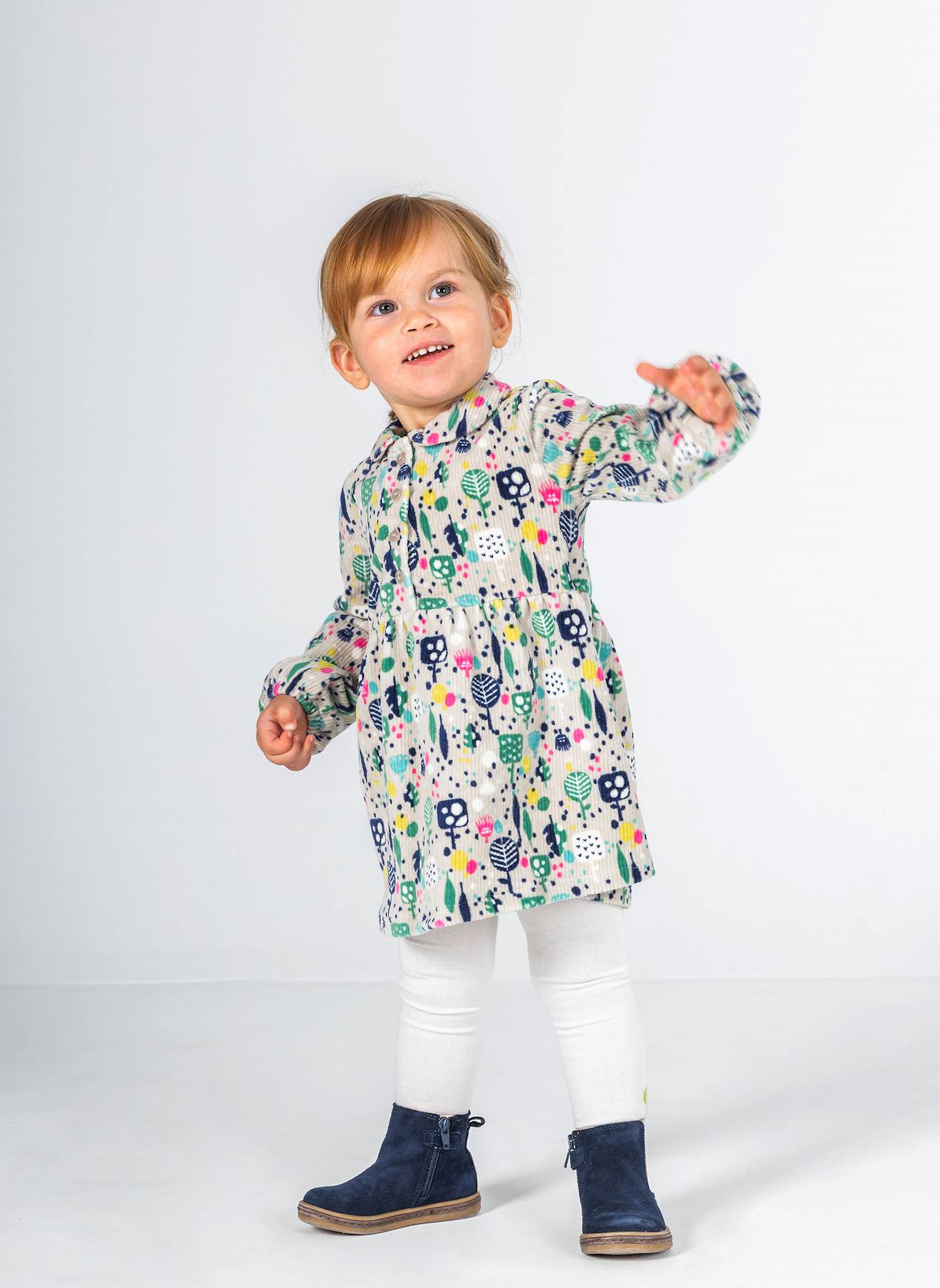 Robe Bb En Maille Imprime Arbres Multicolore 30$