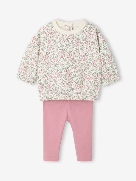 Bébé-Ensemble-Ensemble bébé fille sweat et pantalon