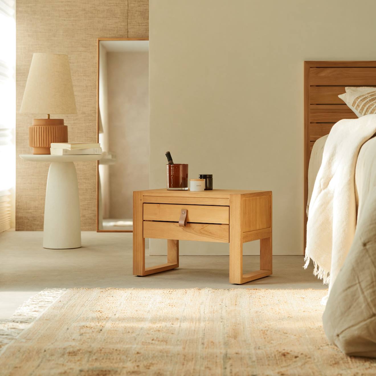 Chevet Enfant En Bois De Teck Minimalys Naturel Chevet Enfant En Bois De Teck Minimalys Naturel