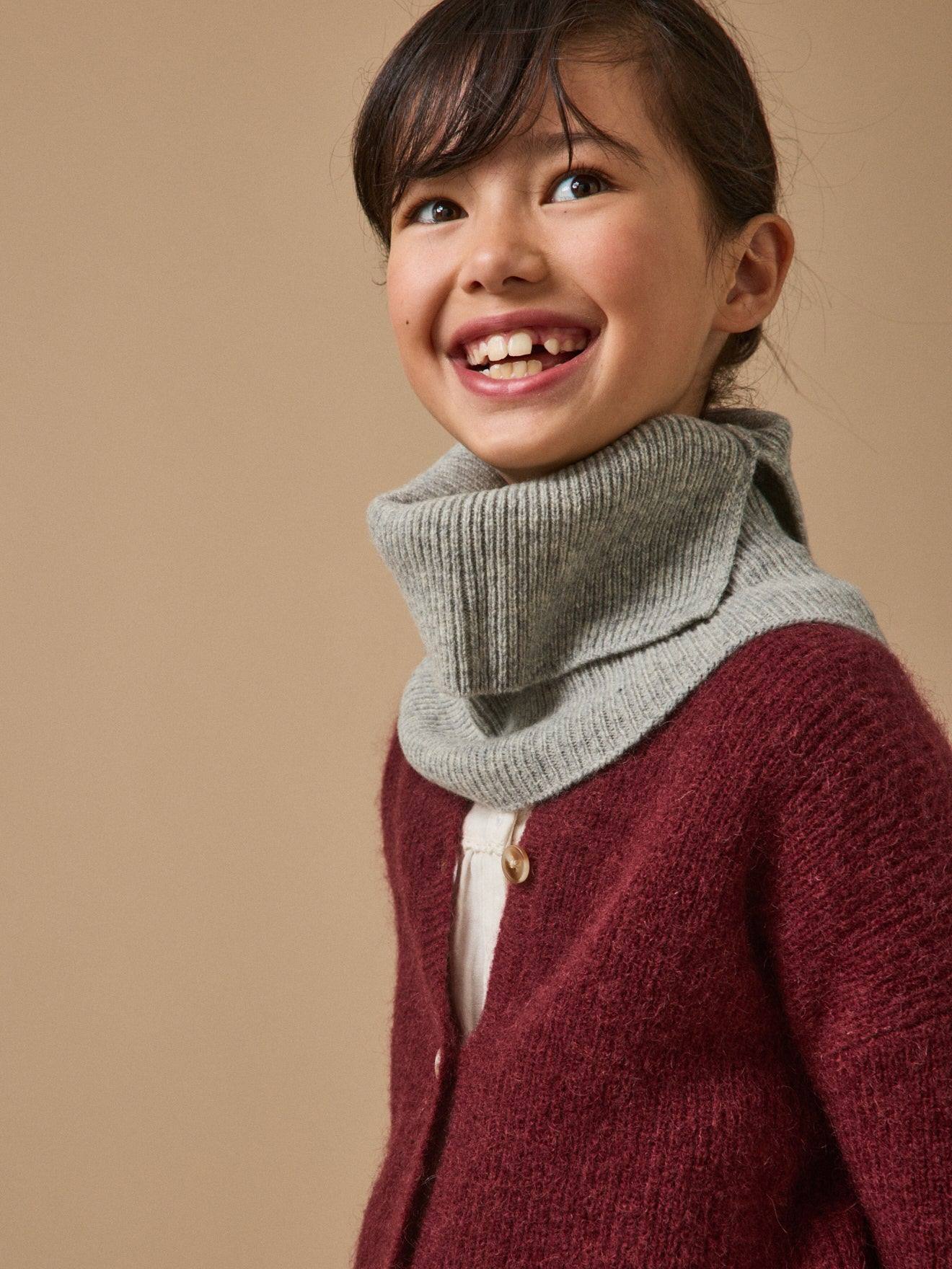 Snood En Laine Mrinos Enfant Gris Chine 28 €