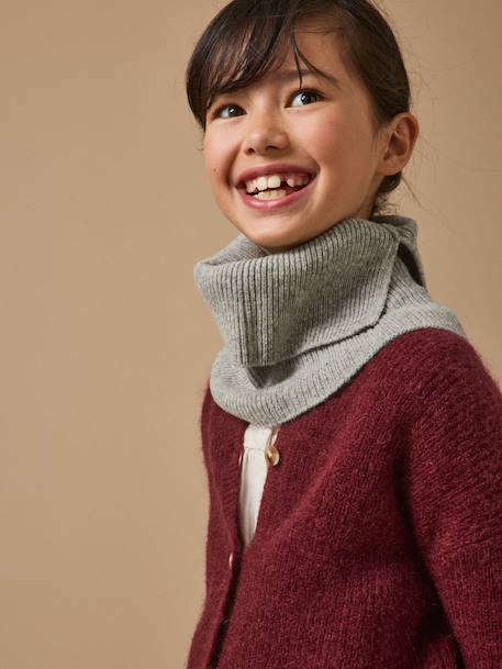 Fille-Accessoires-Bonnet, écharpe, gants-Snood en laine mérinos enfant