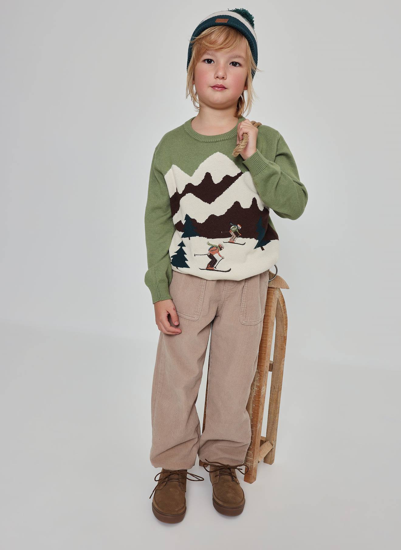 Pantalon Garon Velours Ctel Avec Cordon Marron 36$