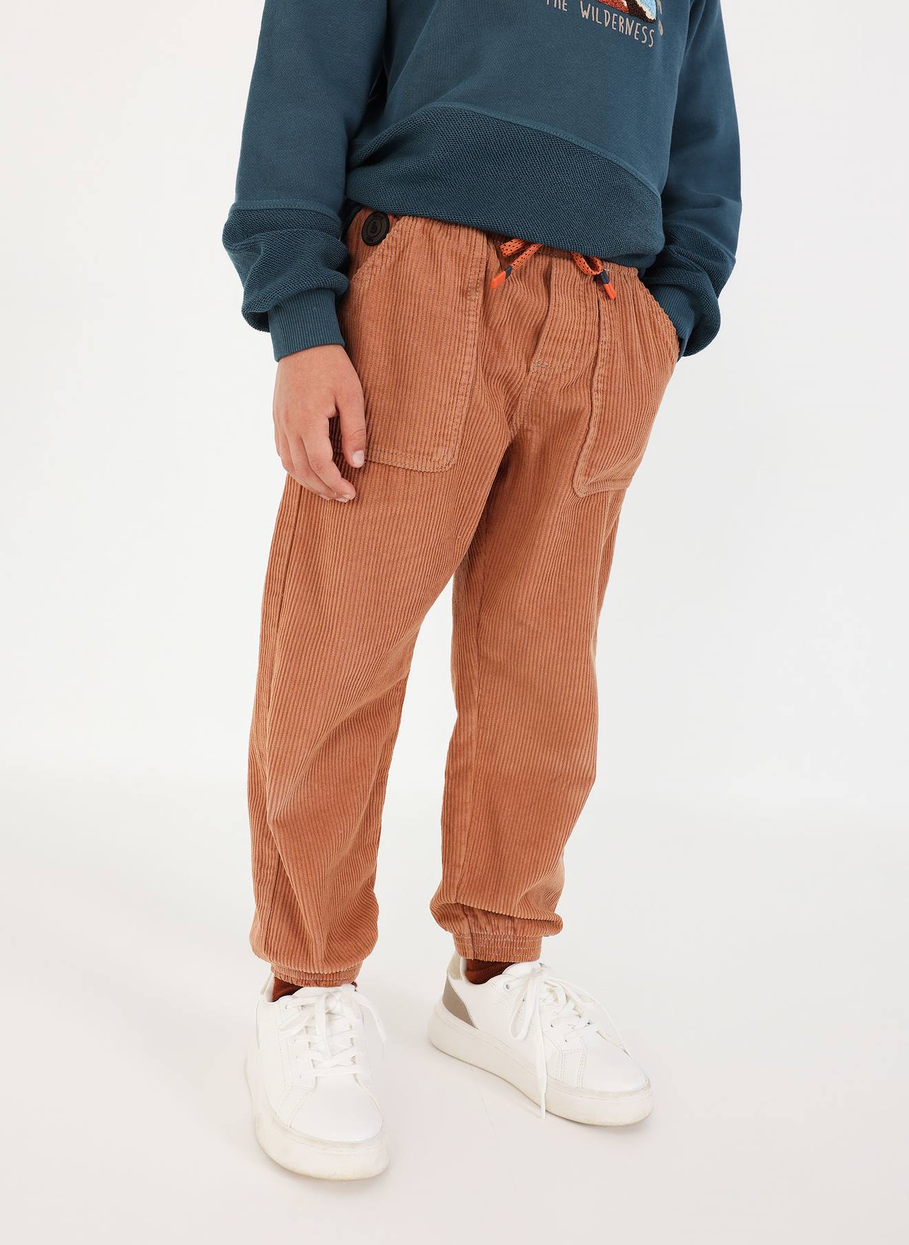 Pantalon Garon Velours Ctel Avec Poches Marron 36$