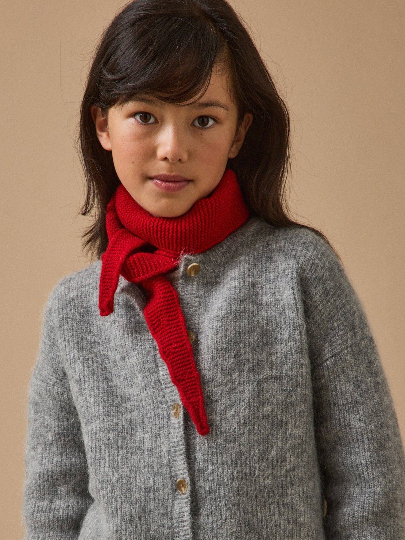 Écharpe En Laine Fille Rouge