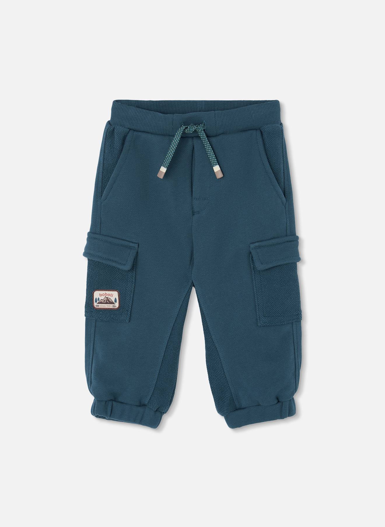 Pantalon Garon En Molleton Avec Poches Cargo Vert 30$