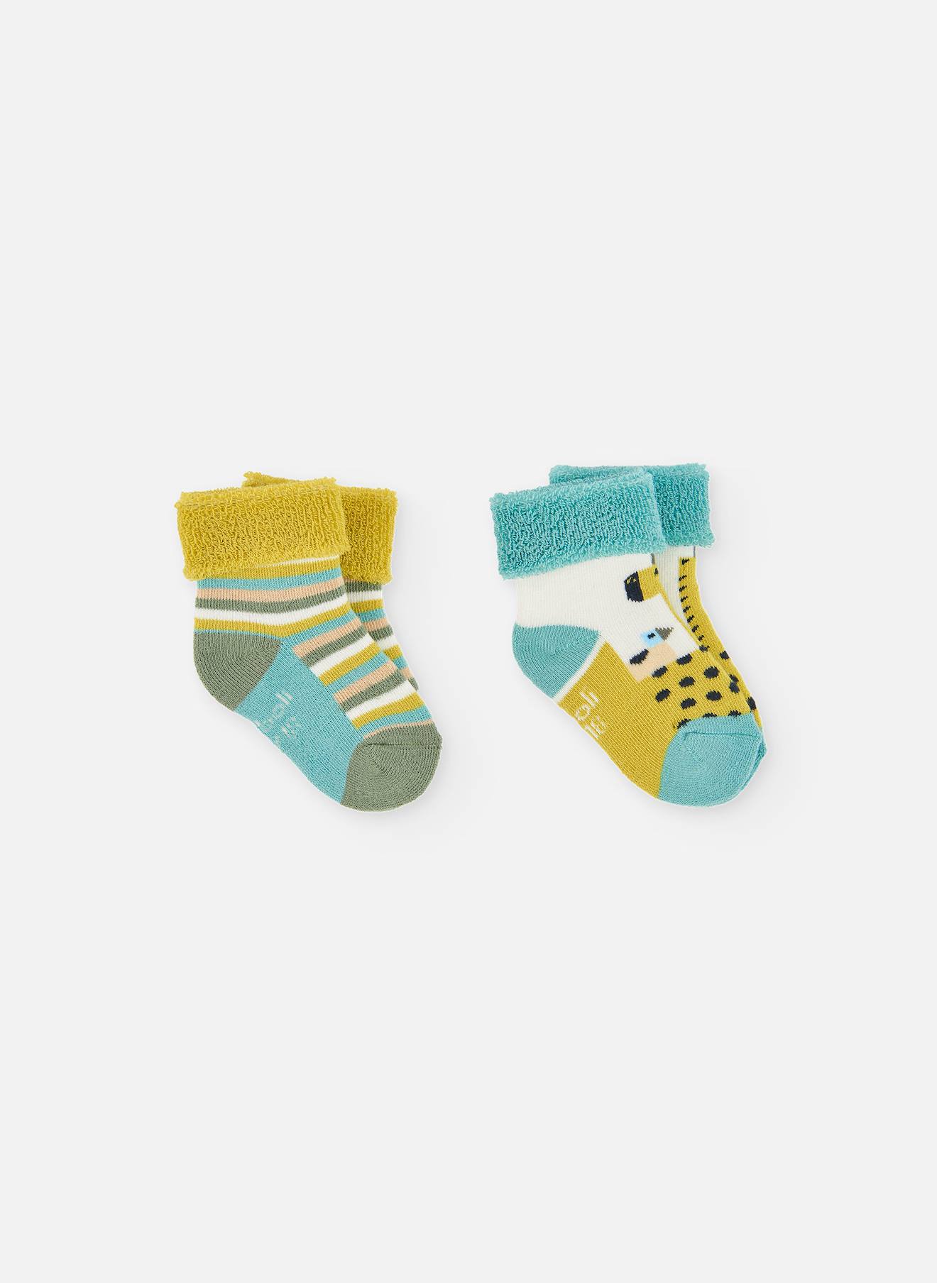 Lot Chaussettes Bb Imprim Girafes Blanc 13$