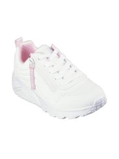Chaussures-Basket blanc à fermeture éclair uno lite easy zip – confort et style enfant