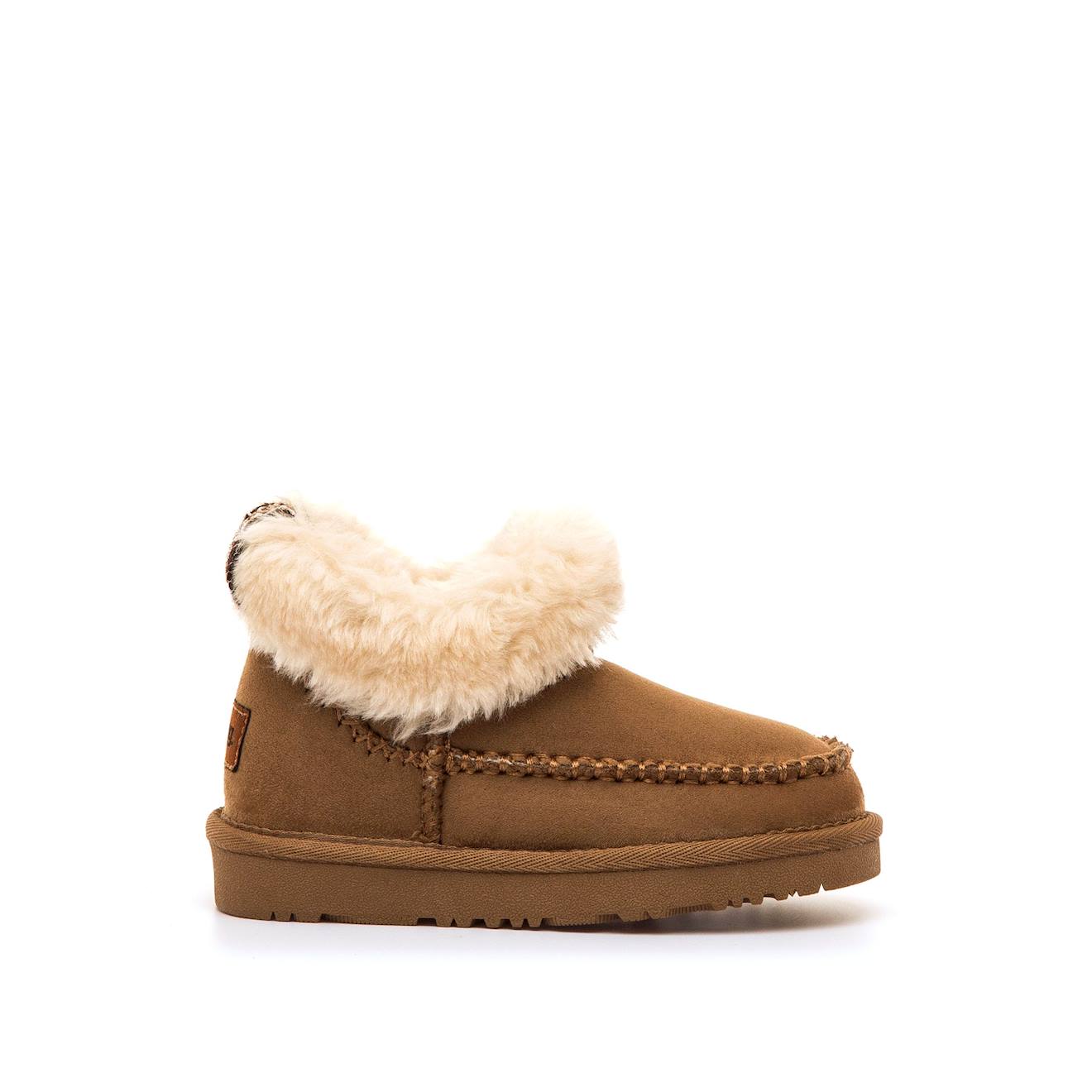 Bottines Filles Synthétique Sans Fermeture- Ouverts Brown
