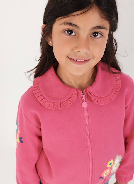 Fille-Manteau-Veste fille en molleton imprimé fleurs