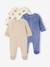 Lot de 3 dors bien bébé ouverture dos beige chiné+gris chiné+vert sauge 1 - vertbaudet enfant 