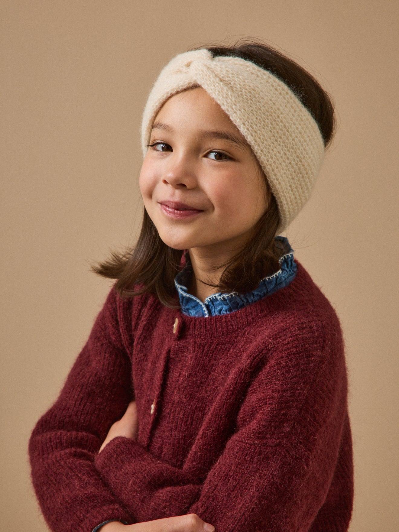 Headband Fille En Maille Perle Ecru 25€