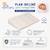 Pack matelas bébé 60x120 cm + plan incliné coton sweety - confort souple et position idéale Bleu+Rose 9 - vertbaudet enfant 
