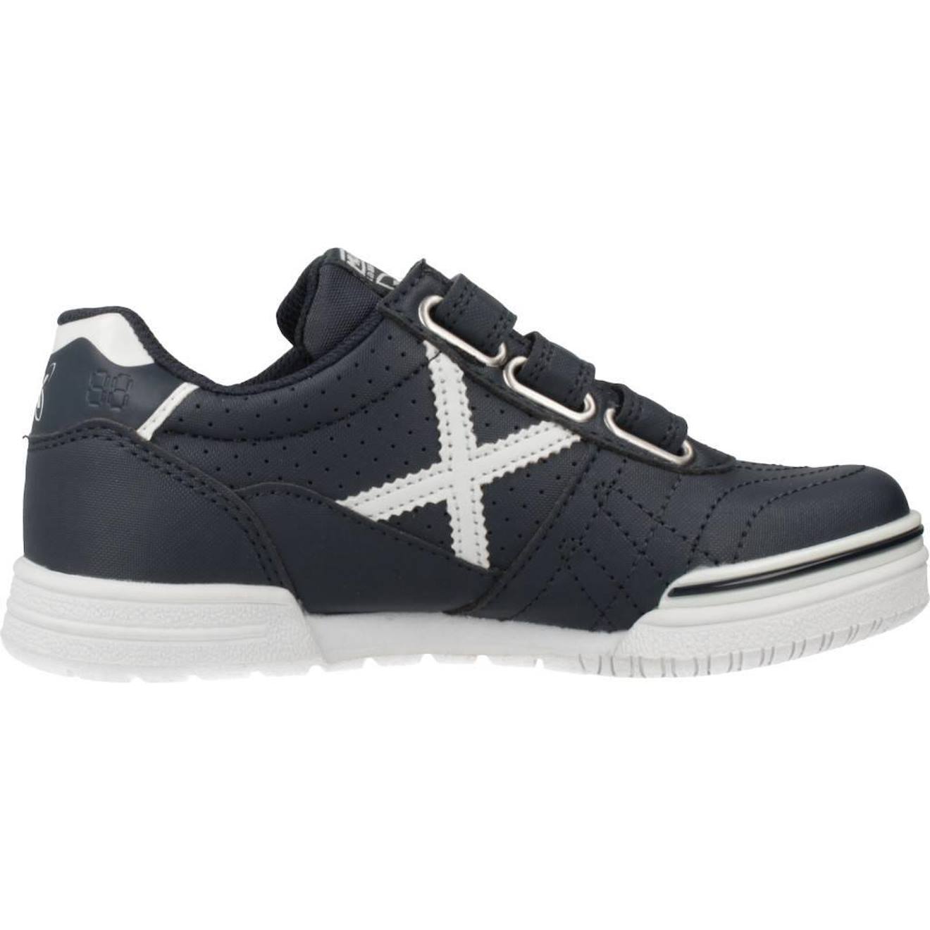 Basket Enfant Cuir Cuir G Kid Vco Bleu 044