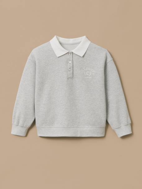 Fille-Sweat polo brodé fille