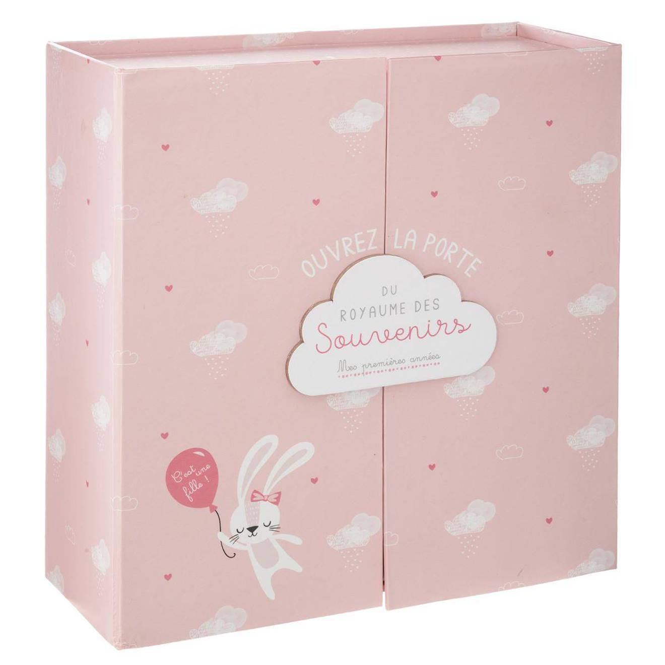 Coffret Cadeau Naissance 9 Tiroirs - Royaume Des Souvenirs Rose