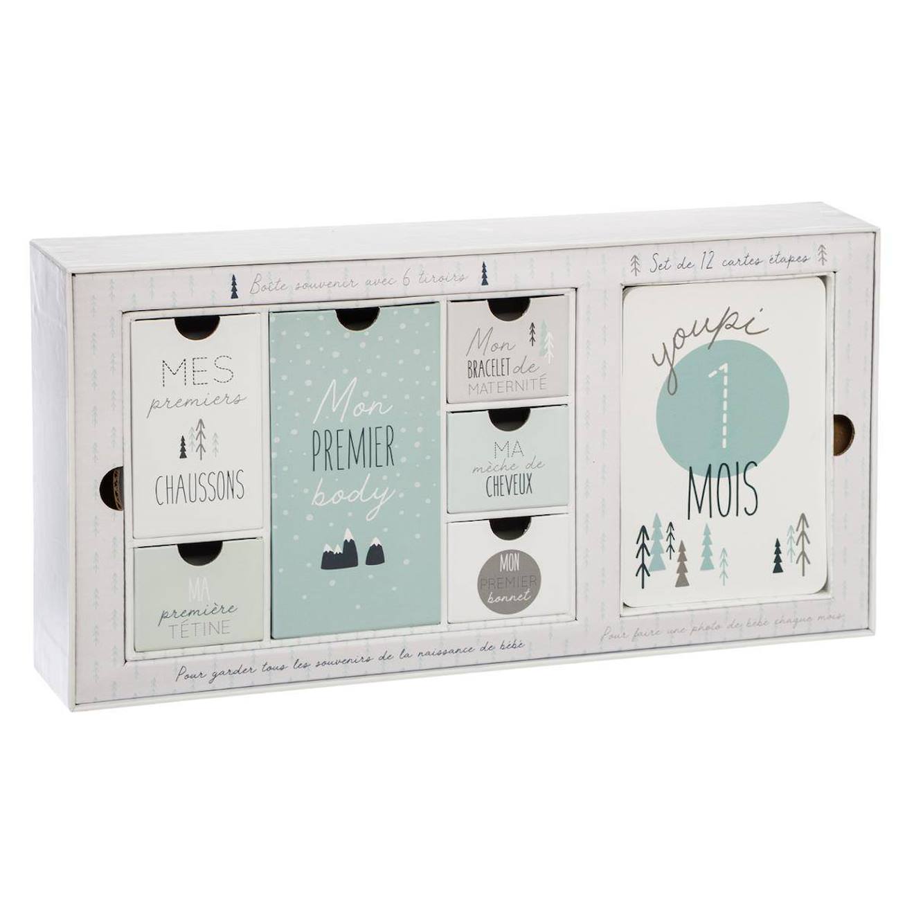 Coffret Cadeau De Naissance - Mon Premier Bleu Coffret Cadeau De Naissance - Mon Premier Bleu