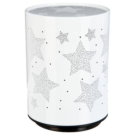 Veilleuse à pile push h.13cm métal Blanc calèche+Blanc coeur+Blanc étoile+Blanc nuage+Gris étoiles+Gris nuage+Rose calèche+Rose coeur 13 - vertbaudet enfant 