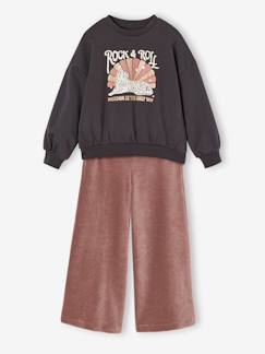 -Ensemble fille sweat et pantalon