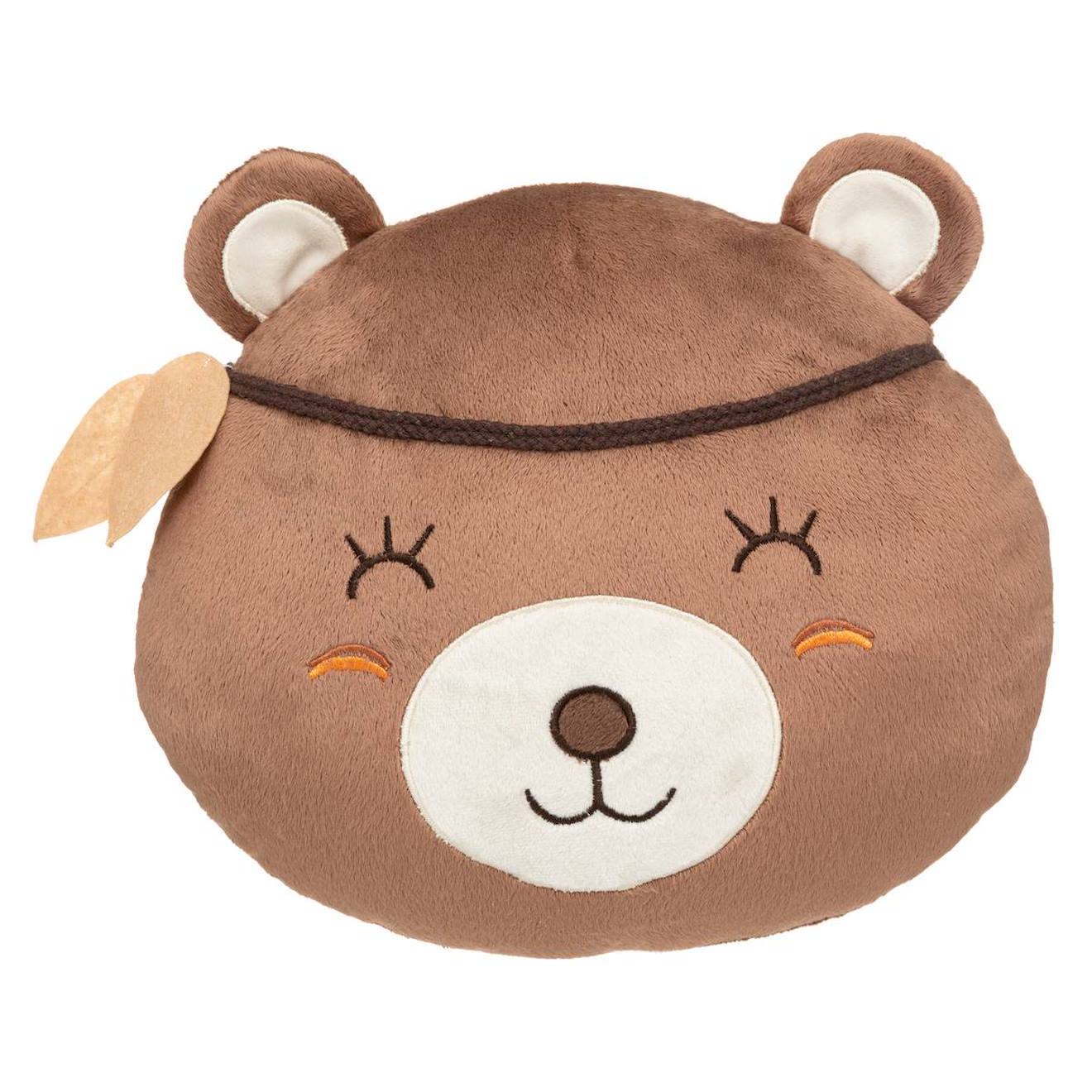 Coussin Enfant Ours - Driss Marron