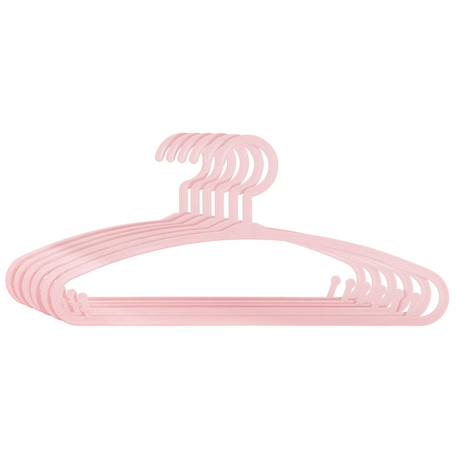 Atmosphera - Lot De 6 Cintres Enfant Blanc Plastique Rose