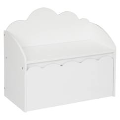 -Banc enfant avec coffre nuage - douceur