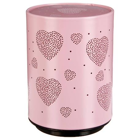 Veilleuse à pile push h.13cm métal Blanc calèche+Blanc coeur+Blanc étoile+Blanc nuage+Gris étoiles+Gris nuage+Rose calèche+Rose coeur 43 - vertbaudet enfant 
