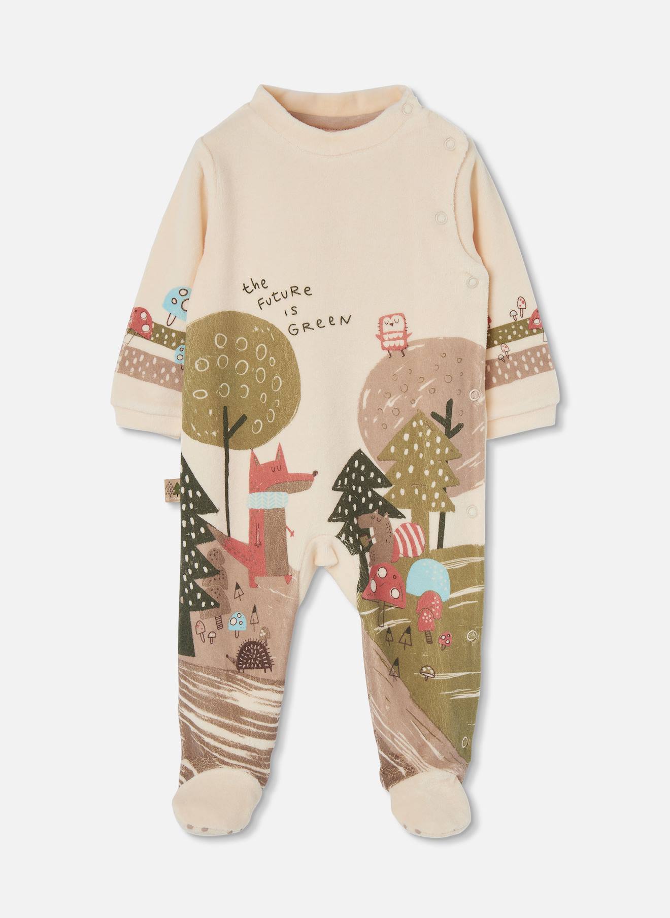 Pyjama Molleton Bb Imprim Fort Blanc 28 €
