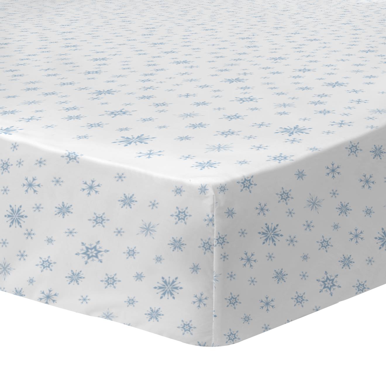 Drap-housse Imprimé 100% Coton, Disney Frozen 2 Trio Blanc