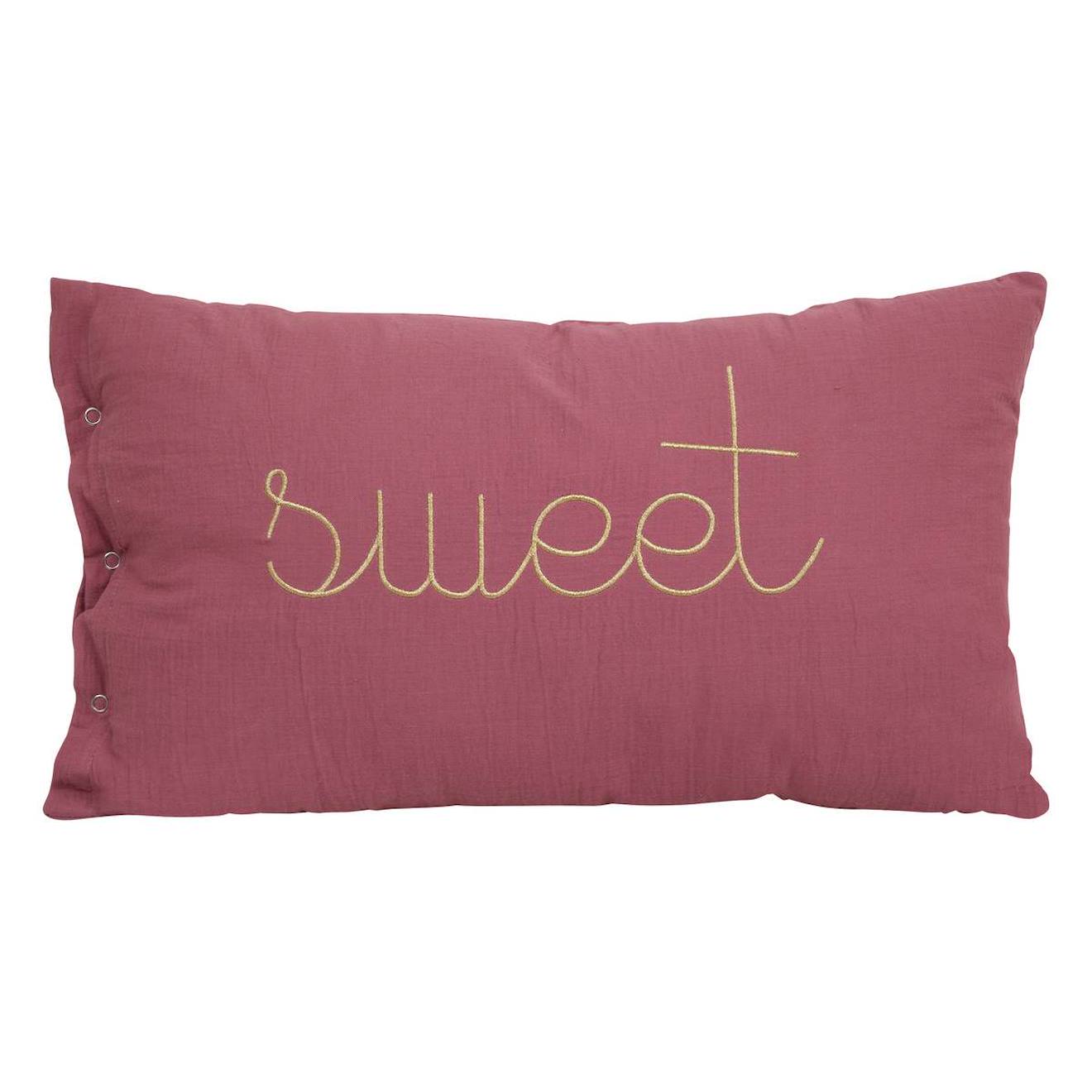 Coussin Rectangulaire Gaze De Coton - Lili Rose Antique